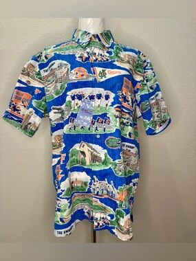Reyn Spooner University Of Florida Scenic Hawaiian Shirt M NWT UF #Gator